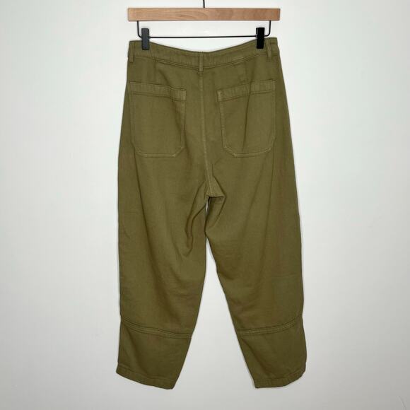 Quince Olive Cropped Pants - Picture 6 of 8